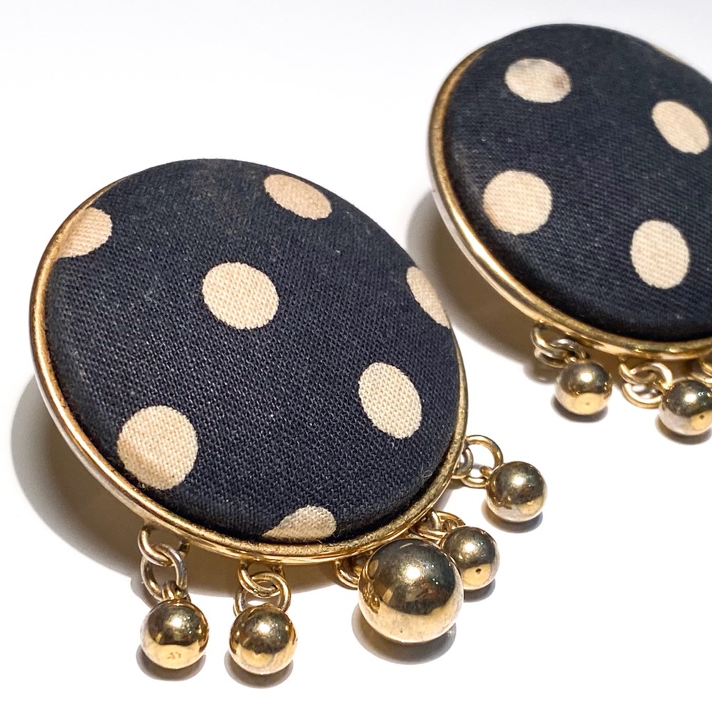 Vintage Natasha Stambouli Large Earrings - Picture 2 of 15